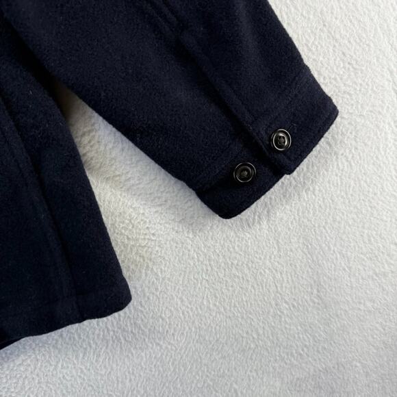 J Crew Jacket Men's XS Blue Navy Cruiser Mackinaw Double Faced Wool Buttons NEW - Picture 10 of 13